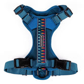 Wilderdog lightweight harness Pacific Blue overhead fit for quick on-off