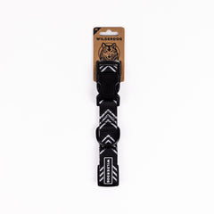 Wilderdog Ultralight Collar Orca on a dog during a walk, comfortable and secure.