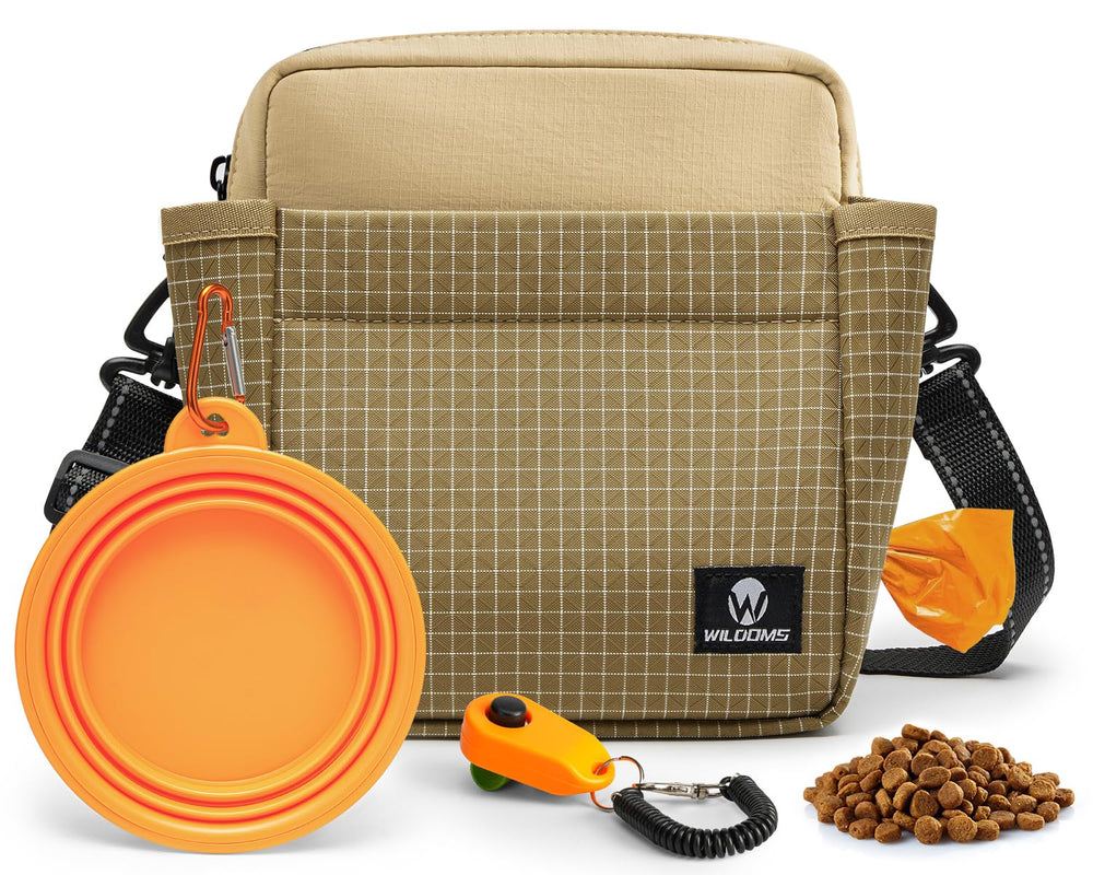 WILDOMS dog treat pouch front magnetic pocket for quick rewards during walks
