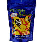 WildSideSalmon cat treats 3oz pack displayed, a convenient daily snack for cats.
