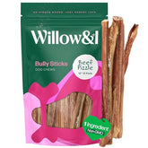 Willow & I bully-stick 12inch package open, ideal for dog chews