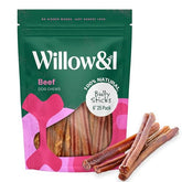 Willow & I bully sticks 6-inch taste highlight tasty training reward for dogs