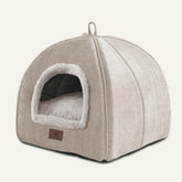 WINDRACING cat bed arch top view shows a roomy interior for cats to stretch.