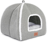 WINDRACING cat bed cave top arch offers roomy lounging space for indoor cats