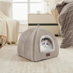 WINDRACING cat bed removable pillow highlighting washable cushion for quick cleaning