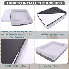 WINDRACING dog bed removable cover gray highlights easy machine washable maintenance