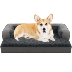 Windracing orthopedic dog bed egg foam closeup demonstrates joint-supporting comfort