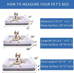 Windracing orthopedic dog bed non-skid bottom — stable placement on smooth floors during sleep
