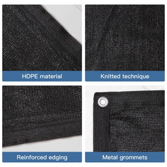 WindscreenSupplyCo shade cloth with grommets enables easy secure installation.