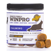 WINPRO Calming Chews canister front view showing calm support