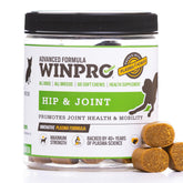 WINPRO Hip & Joint Soft Chews bottle front view for mobility support
