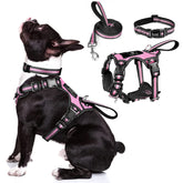 WINSEE 3-in-1 pink harness close-up for comfortable daily walks.