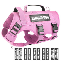 WINSEE service dog vest side view highlighting durable MOLLE system for gear during work or training