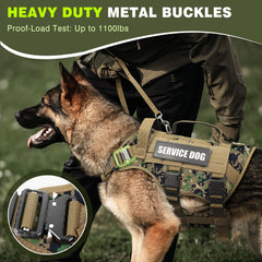 WINSEE service dog vest with MOLLE side panels for customizable pouches and gear