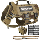 WINSEE Tactical Dog Harness front view shows rugged build for training and daily wear