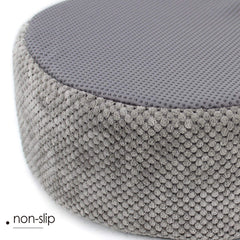 Winsterch Round Cat Bed fabric texture showing non-slip bottom for safety.