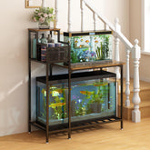 Wisdom Star top-tabletop aquarium stand provides stable support for a large tank with a tidy display