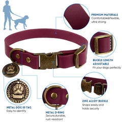 Wisedog burgundy leash in hand demonstrates comfortable grip and sturdy hardware.