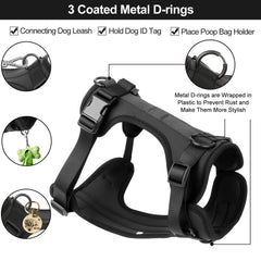 Wisedog No Pull Harness provides adjustable neck and chest for a snug, flexible fit.