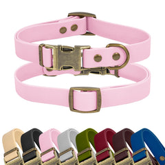 Wisedog rubber collar waterproof-dry-after-rain keeps dogs dry after rainy walks
