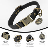 Wisedog collar quick-release buckle enables easy on/off.