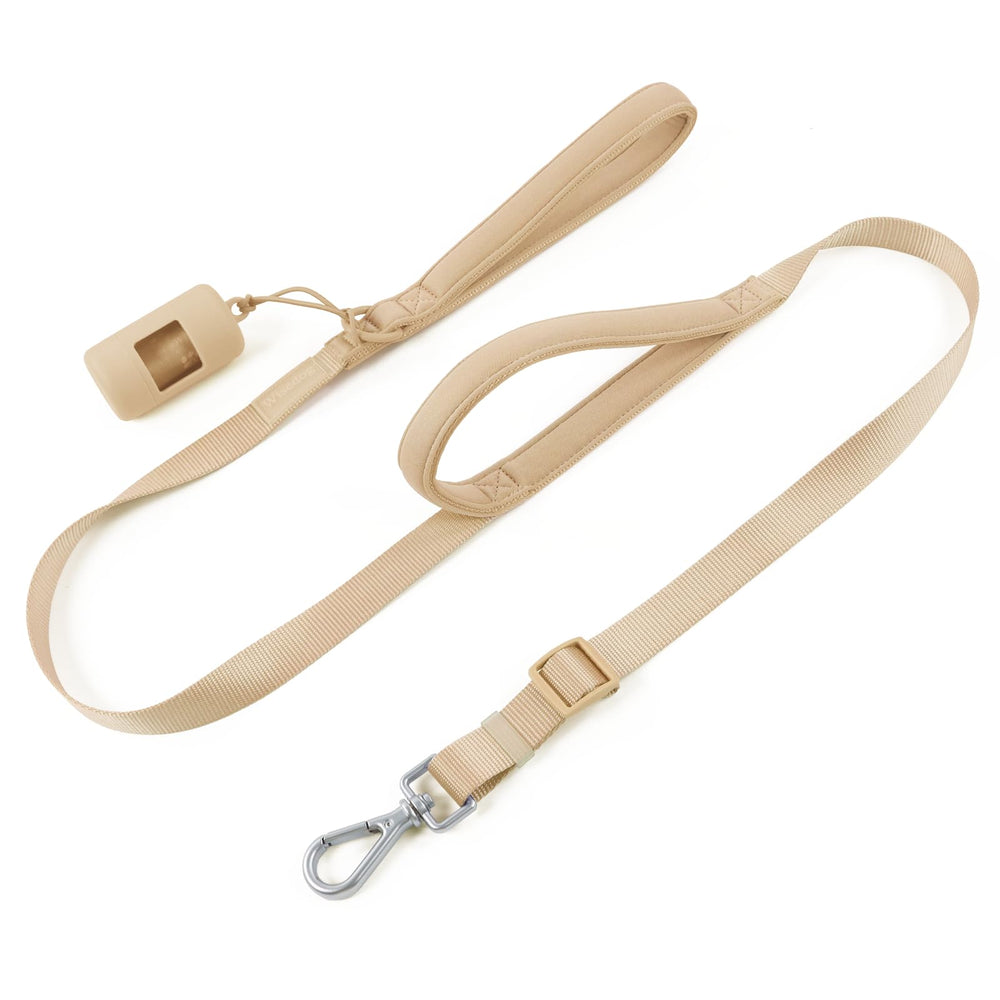 Wisedog two-handle leash with padded grip for comfortable walks