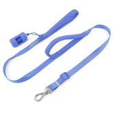 Wisedog two-handle leash with poop bag holder close-up showing padded grip.