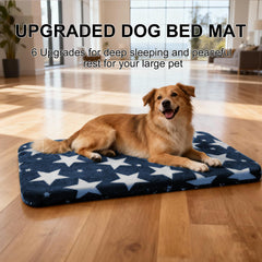 Wittop dog bed blue close-up shows soft-material texture for inviting rest.