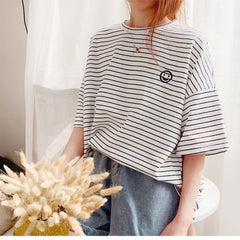 Wiz BBQT matching striped shirt pair image showing soft cotton comfort with pets