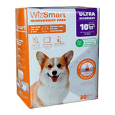 WizSmart heavyweight dog pad coverage provides broad protection for large dogs during training.