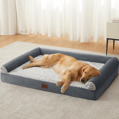 WNPETHOME orthopedic bed front view highlighting supportive foam for joints.