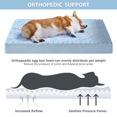 WNPETHOME anti-slip bottom keeps the bed in place on slick floors