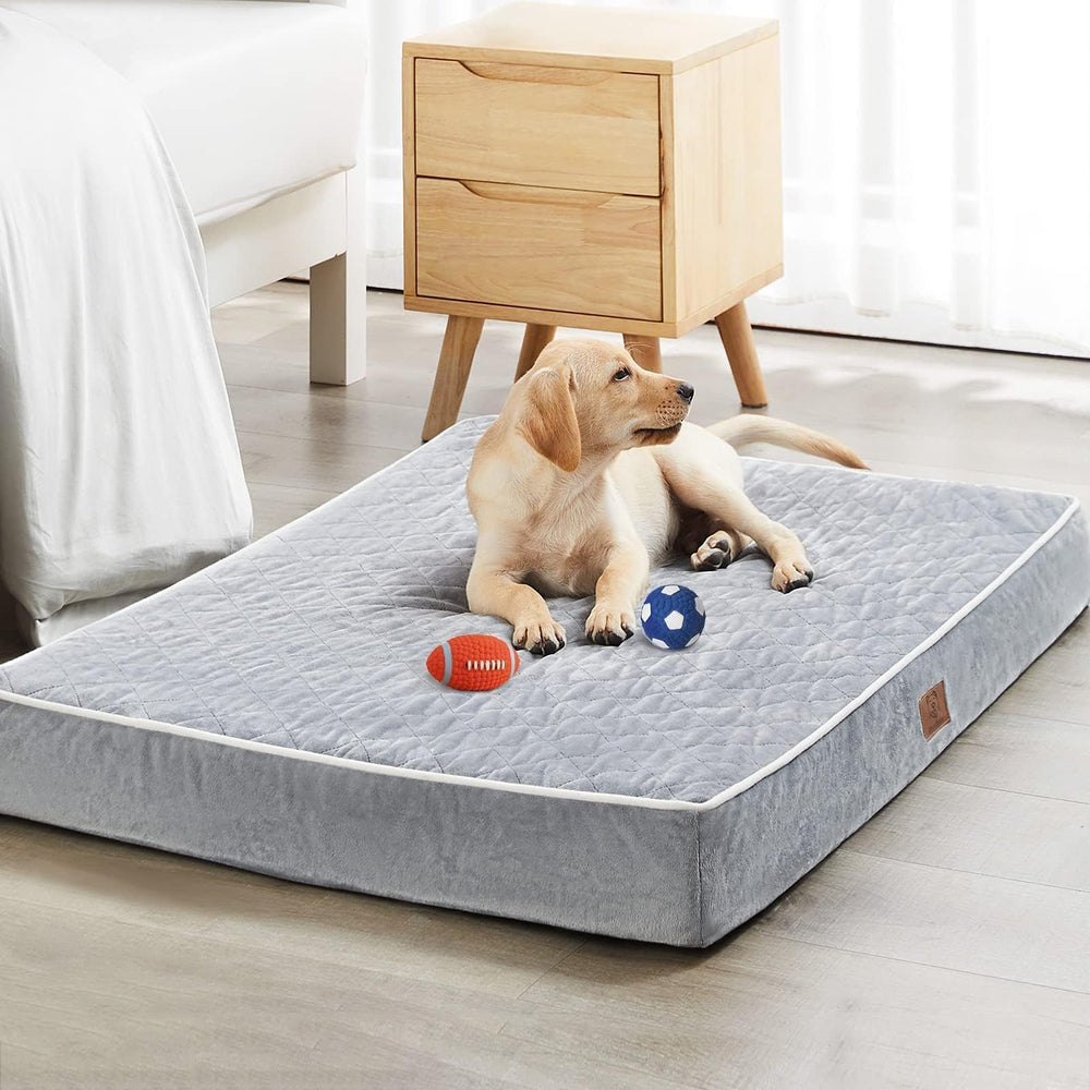 WNPETHOME giant dog bed velvet surface for cozy warmth and snuggly nights.
