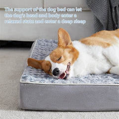 WNPETHOME egg crate foam core provides joint-friendly support for pets.