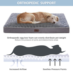 WNPETHOME bed shows non-slip bottom for secure placement on floors.