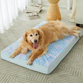 WNPETHOME orthopedic large dog bed with rose plush for cozy naps