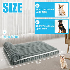 Wn's Day anti-slip bottom bed design stabilizes on hard floors.