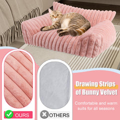 Wn's Day Couch Bed pink removable cover detail for easy cleaning.