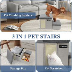 Wn's Day foldable steps with Velcro enable quick tool-free assembly