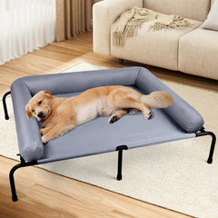 Wn's Day large elevated dog bed with pillows offers comfortable support for big dogs