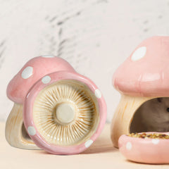 Woleigiao hamster food bowl pink supports easy feeding during playtime