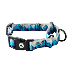 Wolfgang Heavy Duty Martingale Collar RockyPeaks Small on dog demonstrates rugged polyester for daily walks