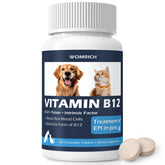 WOMRICH B12 tablets bottle-front for pets supports energy and wellness