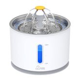 Wonder Creature cat water fountain stainless lid closeup shows durable, easy-clean design.