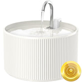 Wonder Creature ceramic cat water fountain assembly demonstrates easy setup for home use.