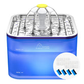 Wonder Creature Crystal Cat Water Fountain lid—durable stainless steel for hygienic maintenance.