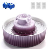Wonder Creature Cupcake Fountain assembly demonstrates quick setup for serene pet hydration.