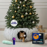 Wonder Family Cat Donut Tunnel Bed XL circle hideaway for big cats and friends.