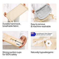 Wonder Family removable plush cushion adds comfort during daytime lounging and naps