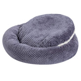 WONDER MIRACLE fuzzy deluxe bed plush-fabric closeup shows cozy texture for pets.
